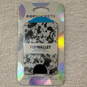 NWT PopSocket Black and White PopWallet
